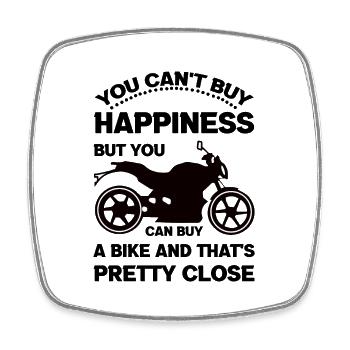 Biker Motorcyclists Motorcycling Biking - Square fridge magnet - white - Front