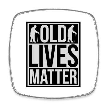old lives matter Zitat - Viereckiger Kühlschrankmagnet - Weiß - Vorne