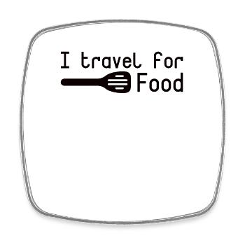 Restaurant Tester Reisen Essen - Viereckiger Kühlschrankmagnet - Weiß - Vorne