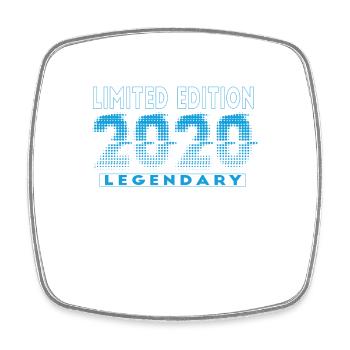 Limited Edition 2020 Graffiti - Viereckiger Kühlschrankmagnet - Weiß - Vorne