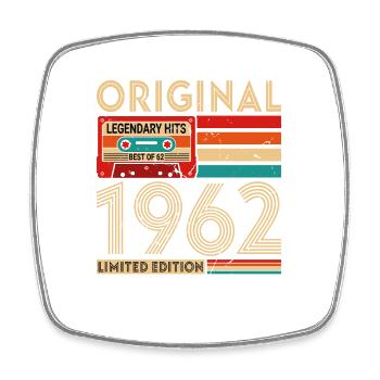 Récolte 1962 Vintage Anniversaire Rétro Cadeau - Magnet carré - blanc - Devant