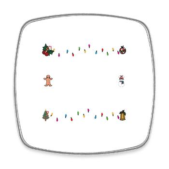 Most likely to Tell Santa What To Do Funny Christ - Square fridge magnet - white - Front