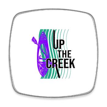 Up The Creek Kayaking Canoe Rower Paddle Rowing Ka - Viereckiger Kühlschrankmagnet - Weiß - Vorne
