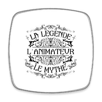 Animateur | la légende Animateur le mythe - Magnet carré - blanc - Devant