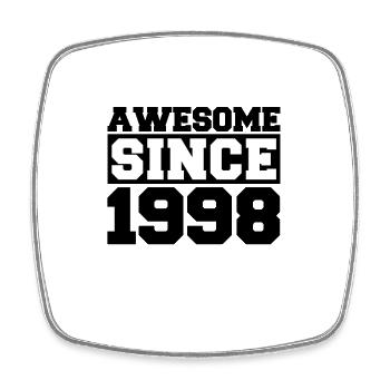 Awesome since 1998 - Square fridge magnet - white - Front