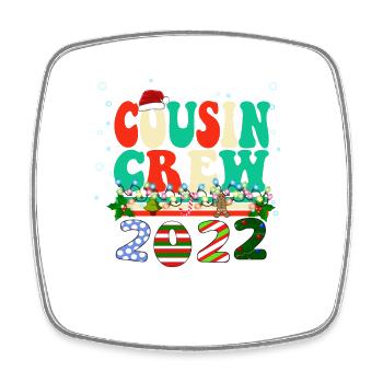 Cousin Crew 2022 Famiy passender Weihnachtspyjama - Viereckiger Kühlschrankmagnet - Weiß - Vorne
