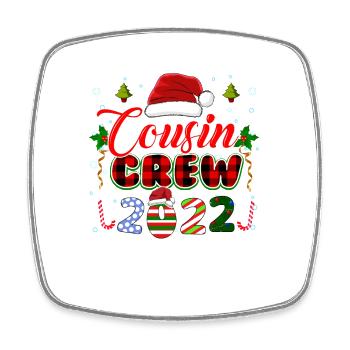Weihnachtsdesign für Cousins passend zu Weihnachten Pyjama - Viereckiger Kühlschrankmagnet - Weiß - Vorne