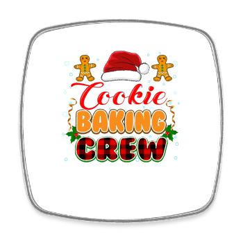 Cookie Baking Weihnachten Familie Passender Pyjama - Viereckiger Kühlschrankmagnet - Weiß - Vorne