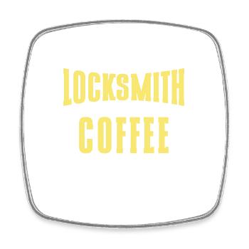 Schlosser Lock Picking Mitarbeiter Schlosserei - Viereckiger Kühlschrankmagnet - Weiß - Vorne