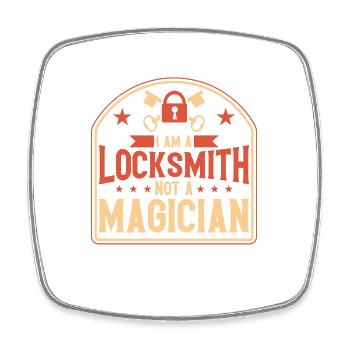 Locksmith Lock Picking Employee Locksmith - Square fridge magnet - white - Front