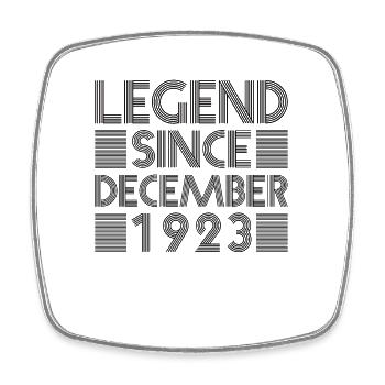 Legenden Geburtstag Dezember 1923 geboren Geschenk - Viereckiger Kühlschrankmagnet - Weiß - Vorne