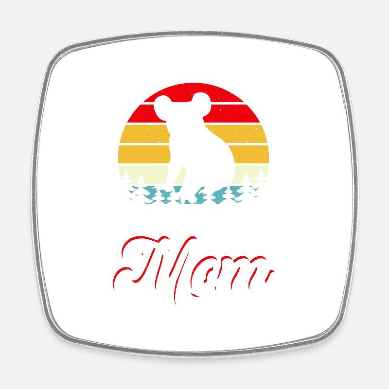 Koala Mom Mother's Day Gift - Square fridge magnet - white