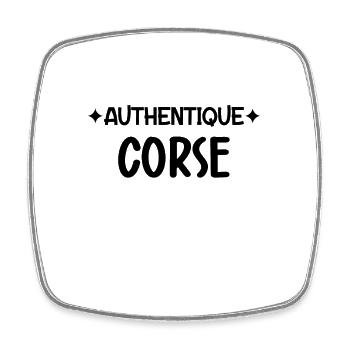 Corse / Corsica / Maure / Corso / Bastia - Magnet carré - blanc - Devant