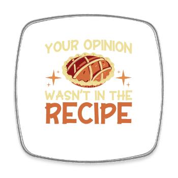 Bread Baking Gift Bakery Quote Baker - Square fridge magnet - white - Front