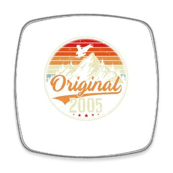 Original 2005 - Square fridge magnet - white - Front