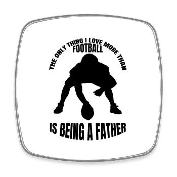 Entraîneur de football américain Fan de football Papa - Magnet carré - blanc - Devant
