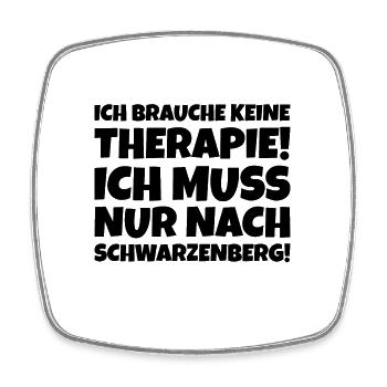 Schwarzenberg Therapie - Viereckiger Kühlschrankmagnet - Weiß - Vorne
