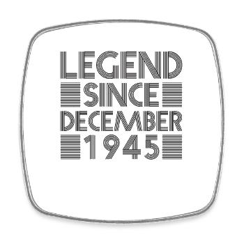 Legenden Geburtstag Dezember 1945 geboren Geschenk - Viereckiger Kühlschrankmagnet - Weiß - Vorne