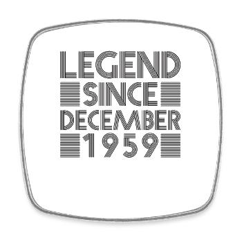 Anniversaire des légendes Décembre 1959 cadeau né - Magnet carré - blanc - Devant