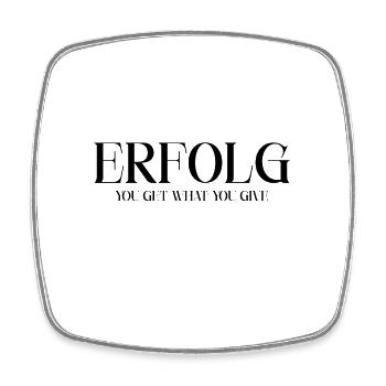 Erfolg Motivation - Viereckiger Kühlschrankmagnet - Weiß - Vorne