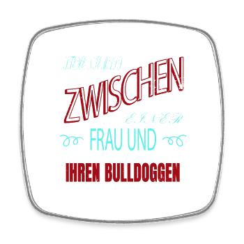 geburtstag dogge geburtstagsgeschenk spruch zitat - Viereckiger Kühlschrankmagnet - Weiß - Vorne