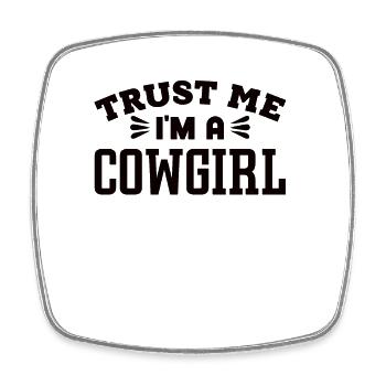 Cowboy - Square fridge magnet - white - Front