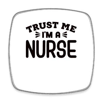 Physician Assistant Nurse Medical Practice Needle - Square fridge magnet - white - Front