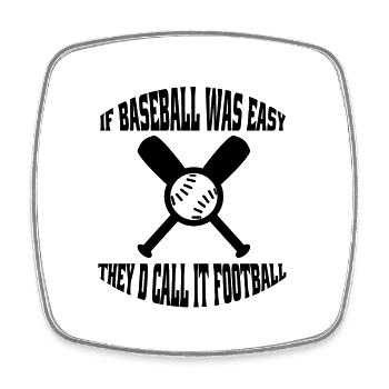 Cadeau de baseball Baseball Lovers Jeu de baseball - Magnet carré - blanc - Devant