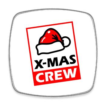 Christmas Crew XMAS Party - Square fridge magnet - white - Front
