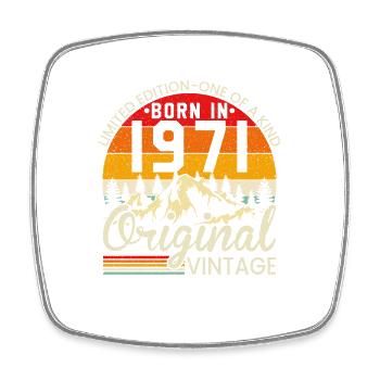 Unique En Son Genre Né En 1971 Millésime Original - Magnet carré - blanc - Devant