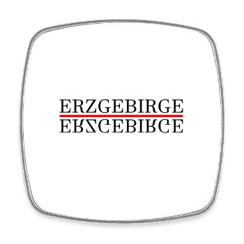 Erzgebirge Heimat - Viereckiger Kühlschrankmagnet - Weiß - Vorne