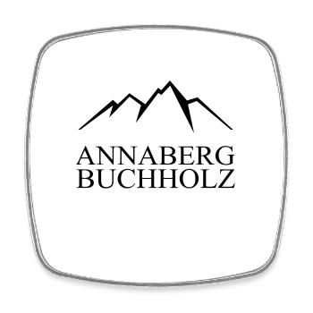 Annaberg Buchholz Erzgebirge Berge - Viereckiger Kühlschrankmagnet - Weiß - Vorne