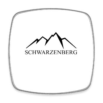 Schwarzenberg Erzgebirge Berge - Viereckiger Kühlschrankmagnet - Weiß - Vorne