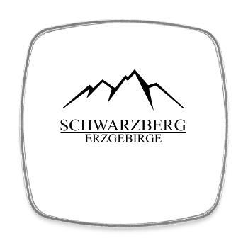 Schwarzenberg Erzgebirge Berge - Viereckiger Kühlschrankmagnet - Weiß - Vorne
