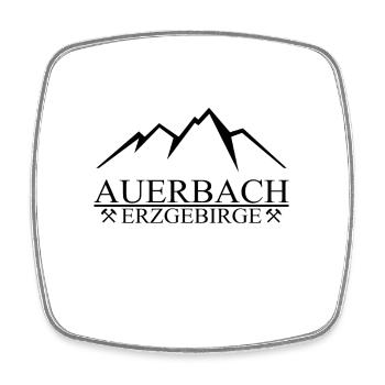 Auerbach Erzgebirge Berge - Viereckiger Kühlschrankmagnet - Weiß - Vorne