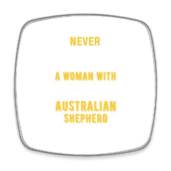 Australian Shepherd Gift - Square fridge magnet - white - Front
