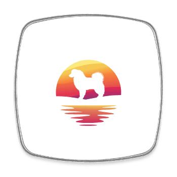 Australian Shepherd Gift - Square fridge magnet - white - Front
