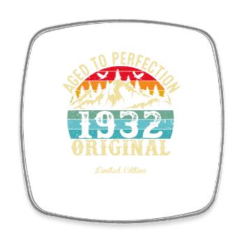 Perfekt gealtert 1932 Original - Viereckiger Kühlschrankmagnet - Weiß - Vorne