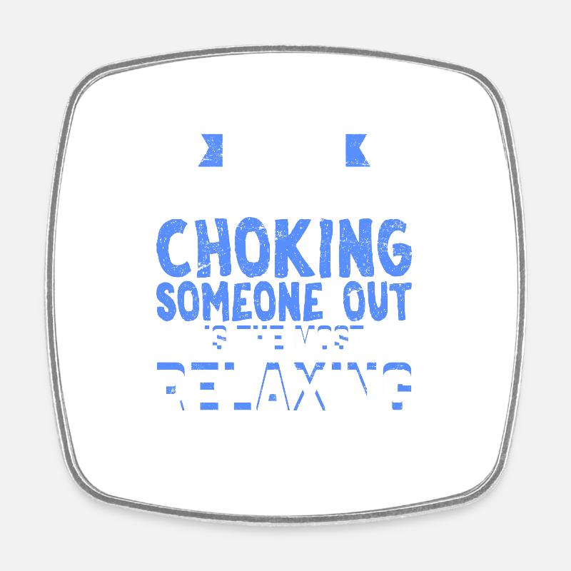 Jiu Jitsu Funny Jiu-Jitsu BJJ Education Grappling - Square fridge magnet - white