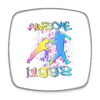 Awesome since 1998. Agility, Hundetraining - Viereckiger Kühlschrankmagnet - Weiß - Vorne