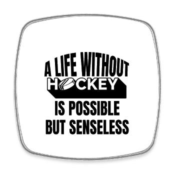 Sports d’hiver Hockey sur glace Hockey sur glace Équipe Cadeau - Magnet carré - blanc - Devant