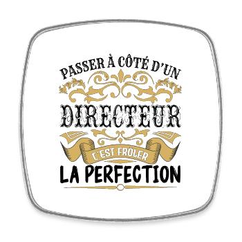 Directeur | le Meilleur cadeau Directeur - Magnet carré - blanc - Devant