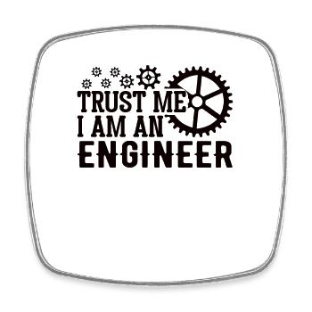 Maschinenbauingenieur Maschinenbau Ingenieur Beruf - Viereckiger Kühlschrankmagnet - Weiß - Vorne