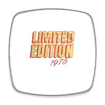 Limited Edition 1975 Vintage - Viereckiger Kühlschrankmagnet - Weiß - Vorne
