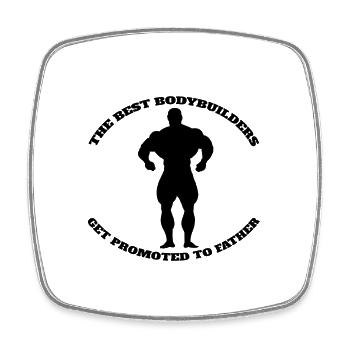 Bodybuilder Fitness Sportler Muskel Krafttraining - Viereckiger Kühlschrankmagnet - Weiß - Vorne