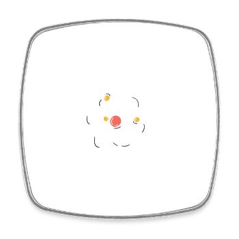 Science Is Like Magic But Real Funny - Square fridge magnet - white - Front