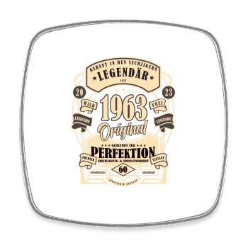 60e anniversaire Cadeau Mythe Légende Original - Magnet carré - blanc - Devant