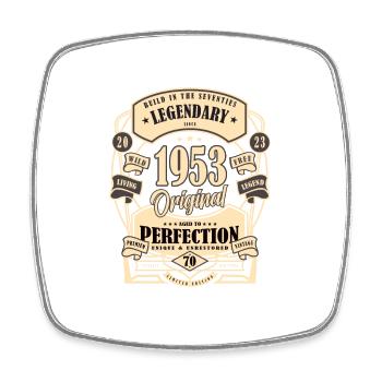 Cadeau du 70e anniversaire Mythe Légende Original - Magnet carré - blanc - Devant