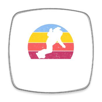 Boarder Girl Snowboarder Snowboard Ski Sports d’hiver - Magnet carré - blanc - Devant