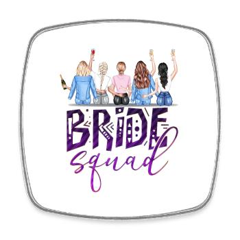 Bride bride wedding stag party bridesmaid party stag party - Square fridge magnet - white - Front